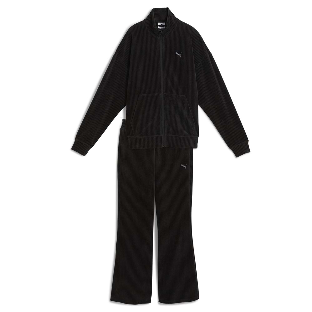 Puma Velour Rib Suit 688164-01 Kadın Eşofman Takımı