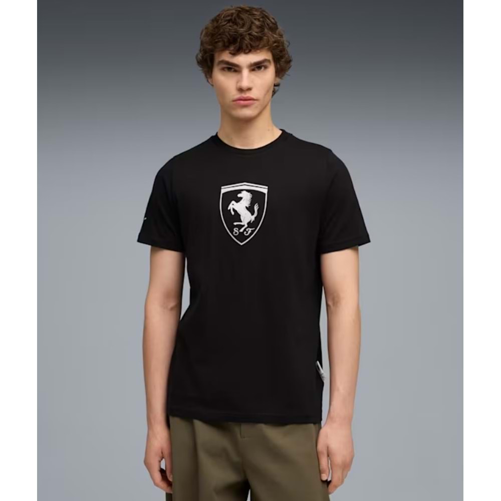 Puma 632785-01 Ferrari Tonal Shield Tee Tişört Erkek T-Shirt