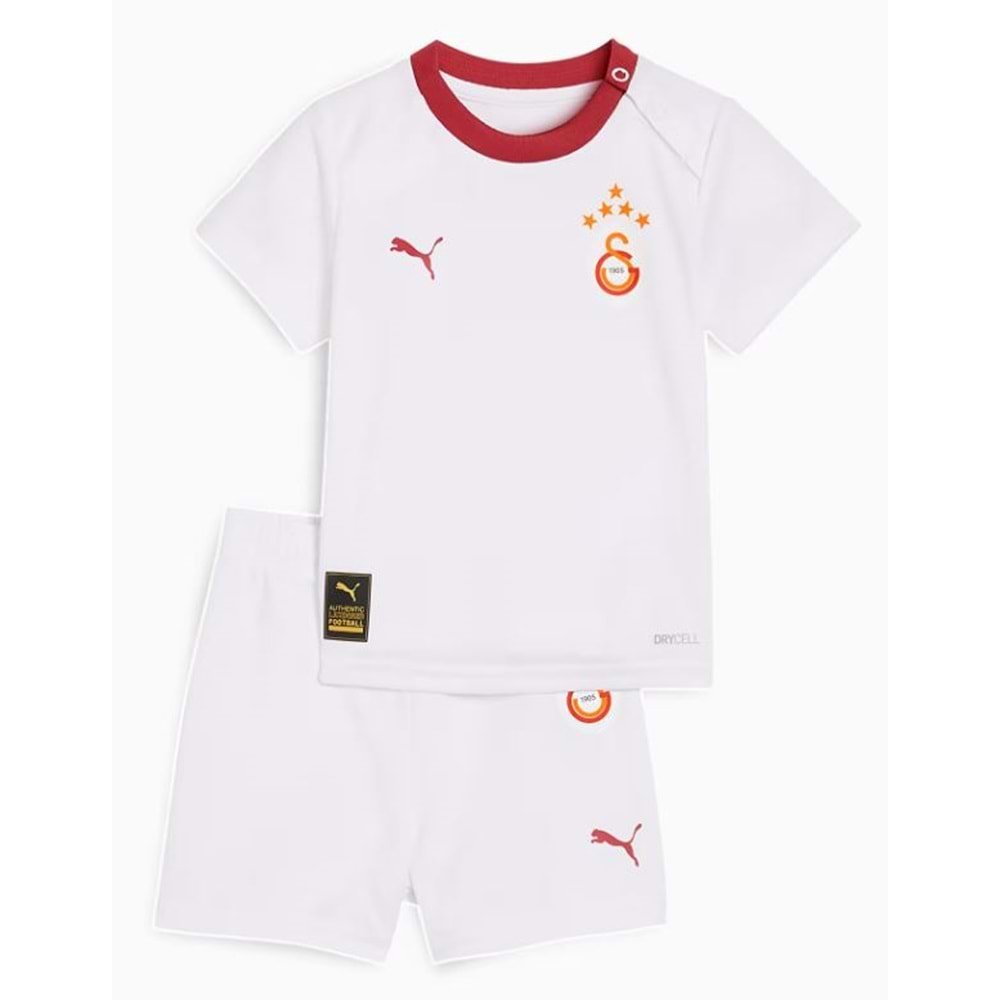 Galatasaray S.K. Beyaz Forma 25/26 Deplasman Forması Baby Set Bebek Forma