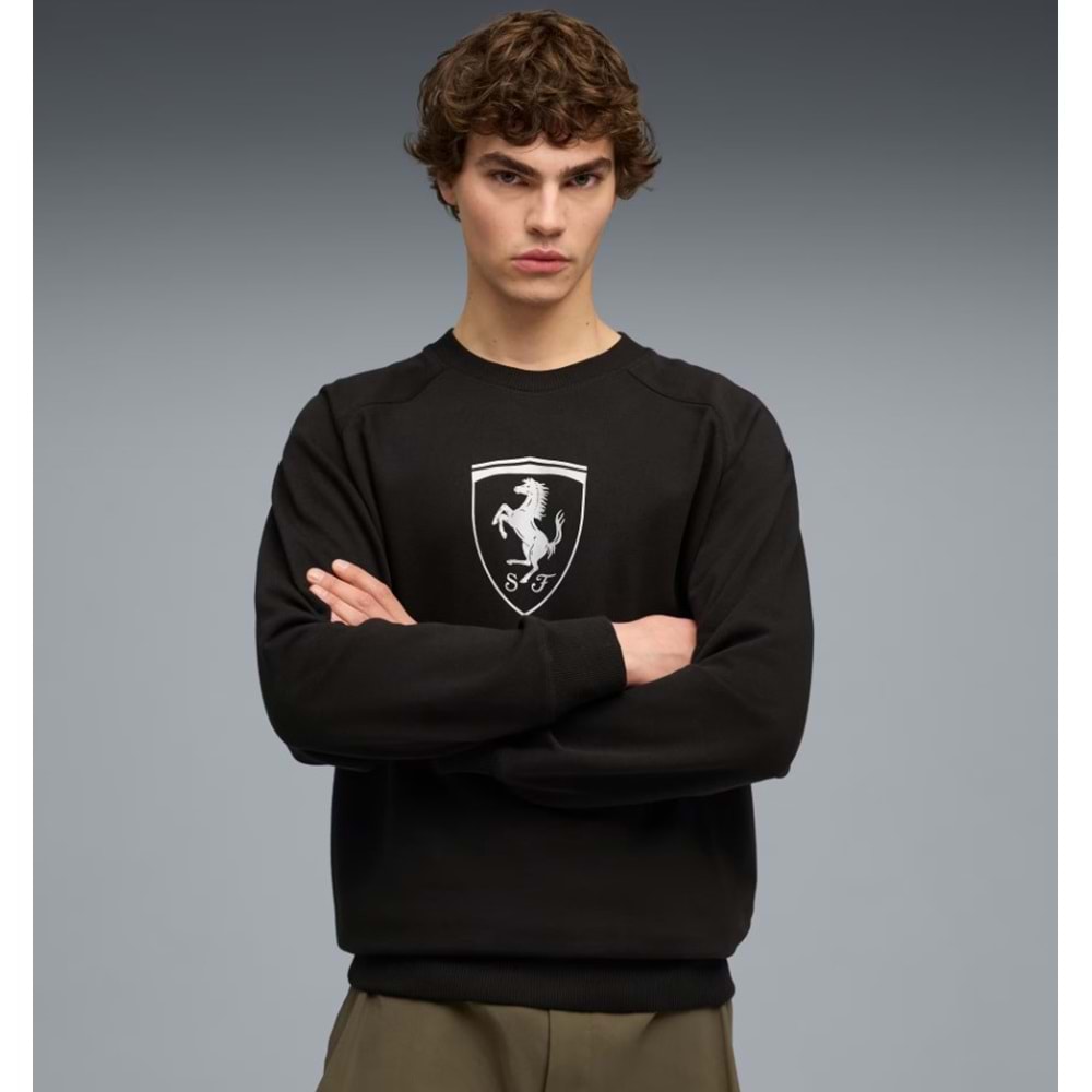 Puma Ferrari Tonal Shield CN 632788-01 Erkek Sweatshirt