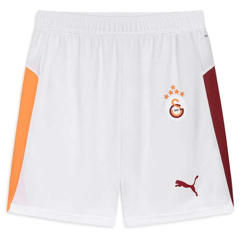 Galatasaray S.k. Shorts 25/26 İç Saha Parçalı Beyaz Şort Erkek Futbol Şortu