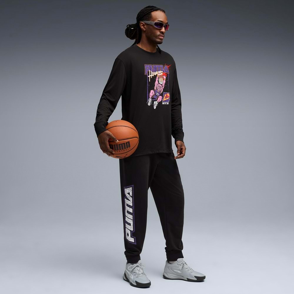 Puma Hoopstel LS Tee 632903-01 Tişört Erkek T-Shirt