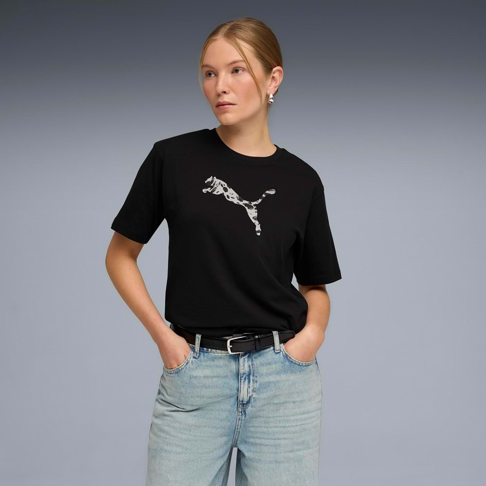 Puma 691821-01 Ess Graphics Animal Tee Better Tişört T-Shirt Kadın Tişört