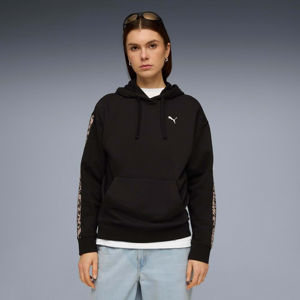 Puma 691822-01 Ess Graphics Animal Hoodie Kapüşonlu Kadın Sweatshirt