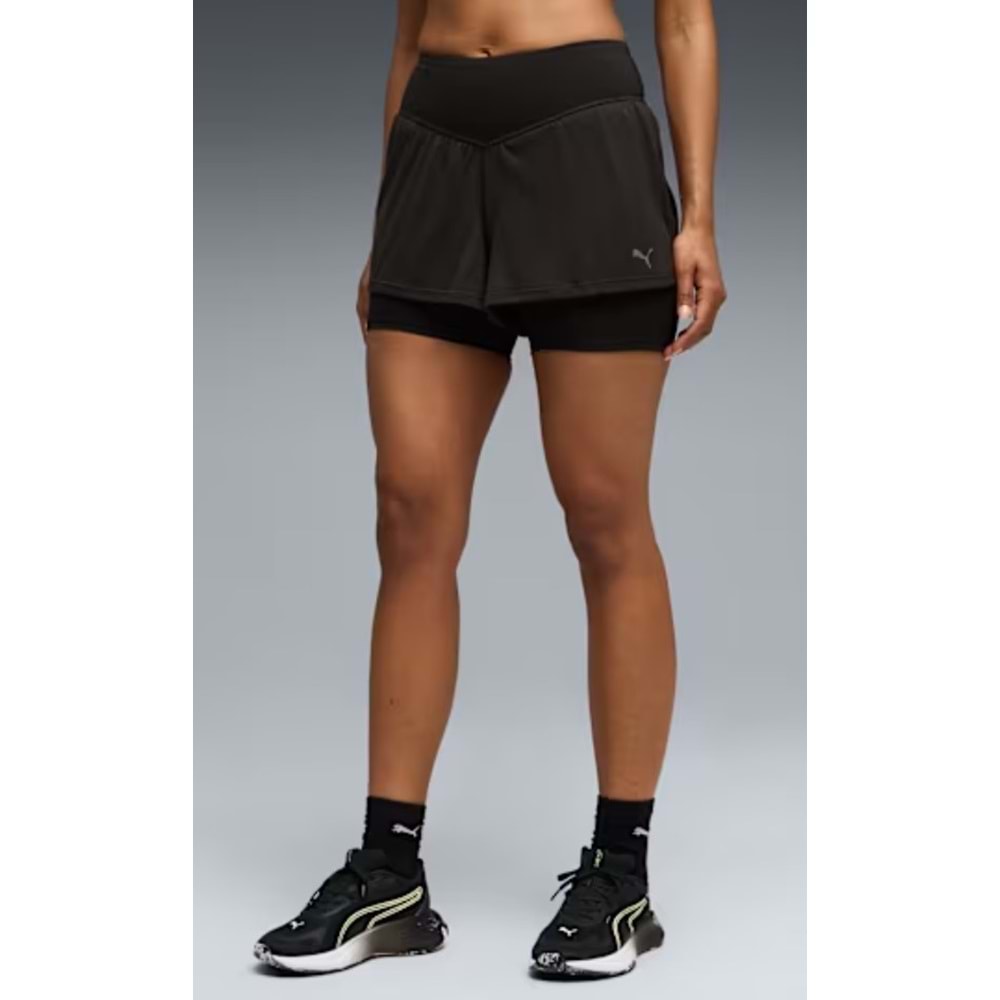 Puma 528475-01 W P Shape 2-1 Flowy Short 3 Tayt Şort Kadın Şort