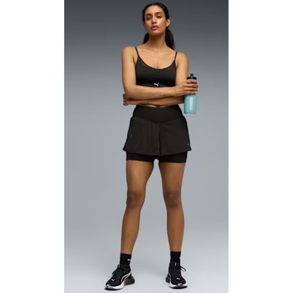Puma 528475-01 W P Shape 2-1 Flowy Short 3 Tayt Şort Kadın Şort
