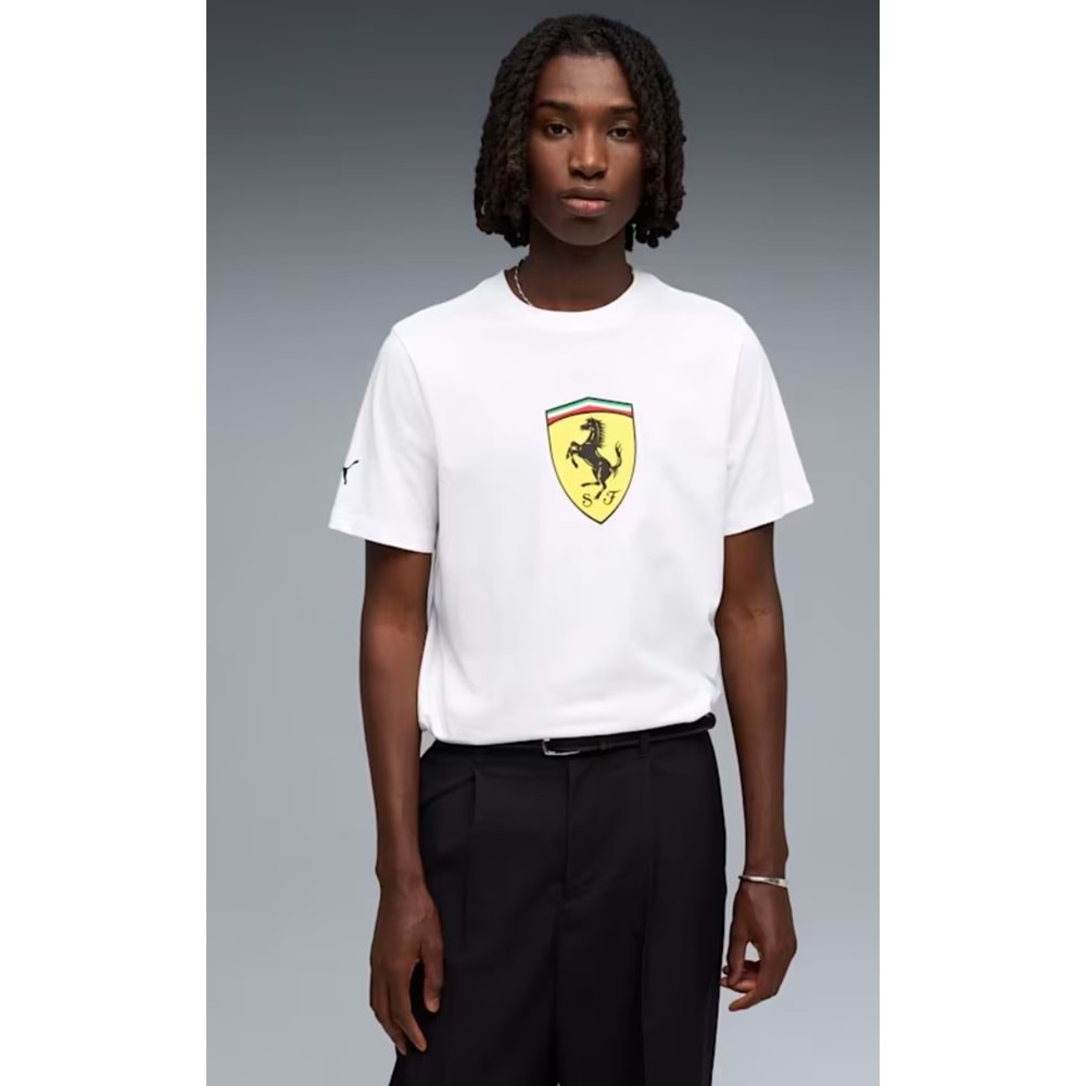 Puma Ferrari Colored Shield Tee 635310-04 Tişört Erkek T-Shirt