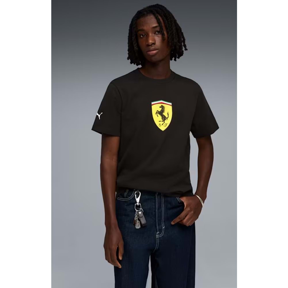 Puma Ferrari Colored Shield Tee 635310-01 Tişört Erkek T-Shirt