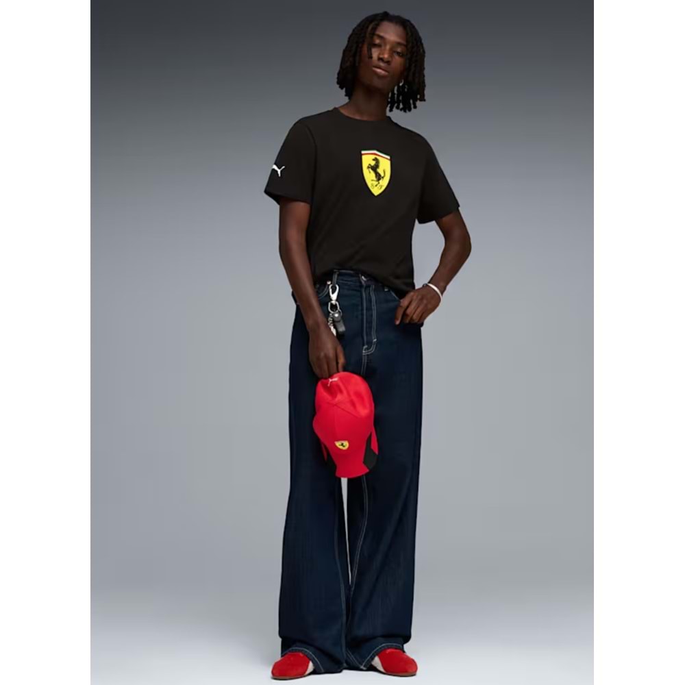 Puma Ferrari Colored Shield Tee 635310-01 Tişört Erkek T-Shirt