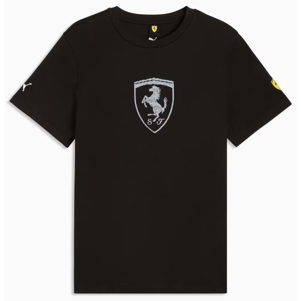 Puma Ferrari Tonal Shield Tee 635311-01 Tişört Erkek T-Shirt