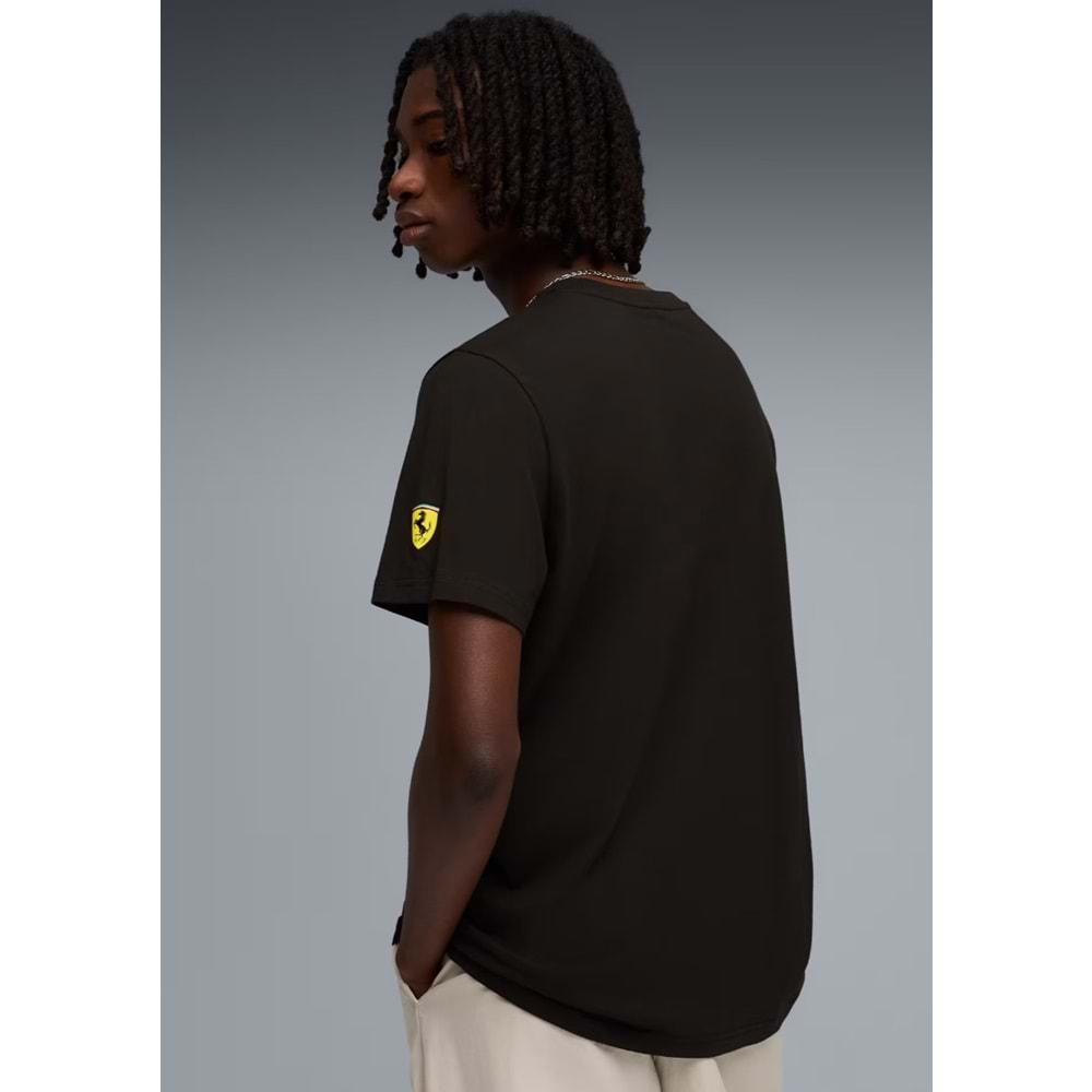 Puma Ferrari Tonal Shield Tee 635311-01 Tişört Erkek T-Shirt