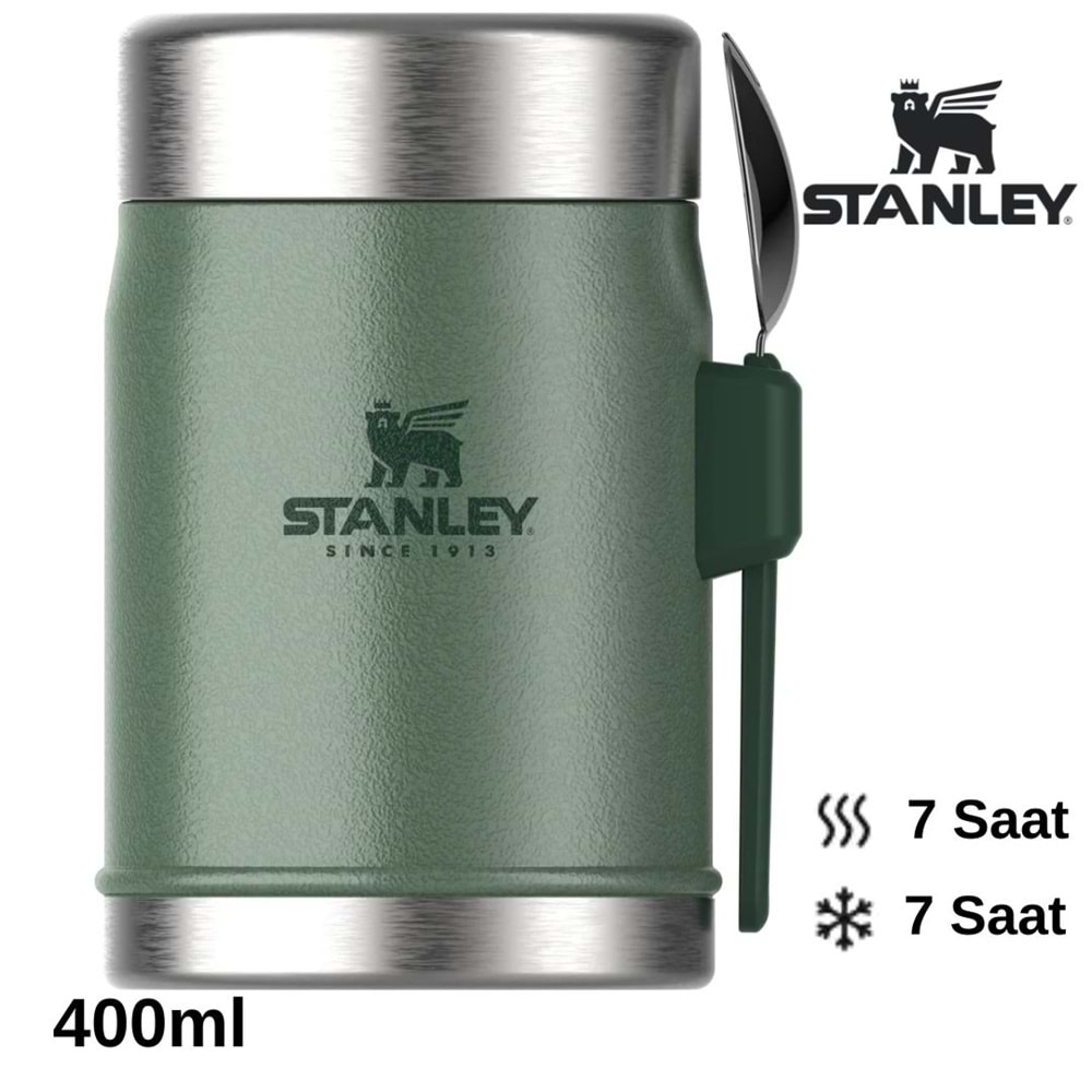 Stanley Classic Legendary Kaşıklı Yemek Termosu 0.4L Termos Kamp Matara