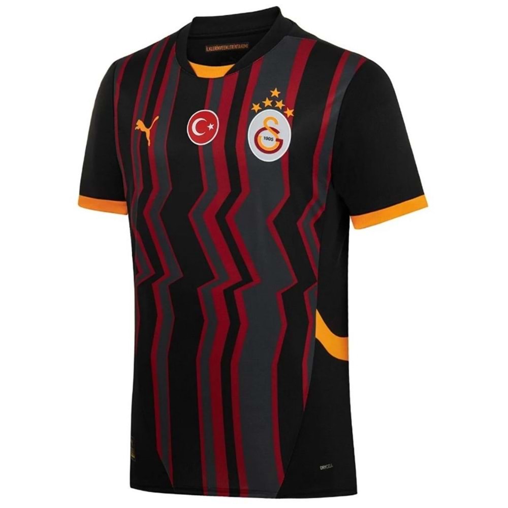 Galatasaray S.K. Siyah Forma 24/25 Üçüncü Forma 5 Yıldızlı Erkek Forma