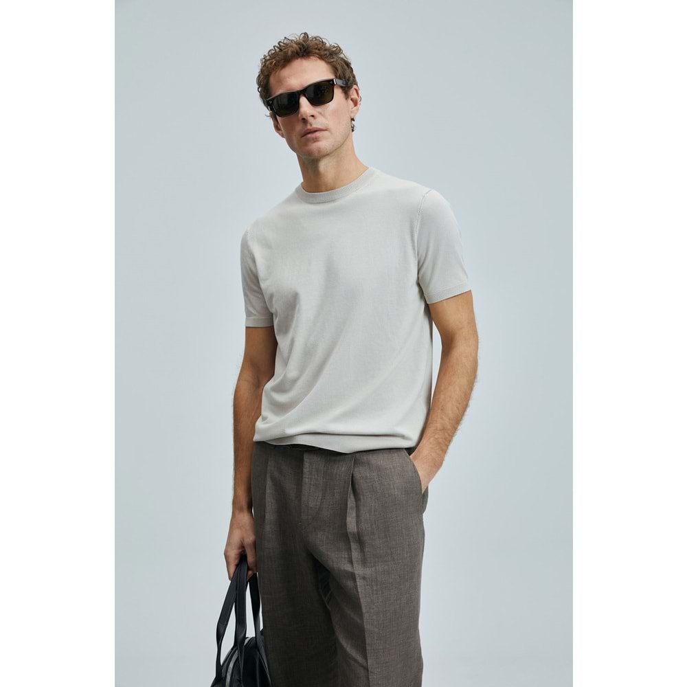 Lufian 111090156 Tıno Erkek Modal Karışımlı T- Shirt Erkek T-Shirt