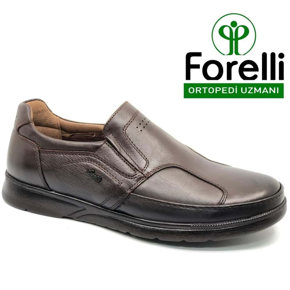 Forelli Hoka (Bunyon) Kemik Çıkıntısına Özel Hakiki Deri Ortopedik Erkek Casual Ayakkabı