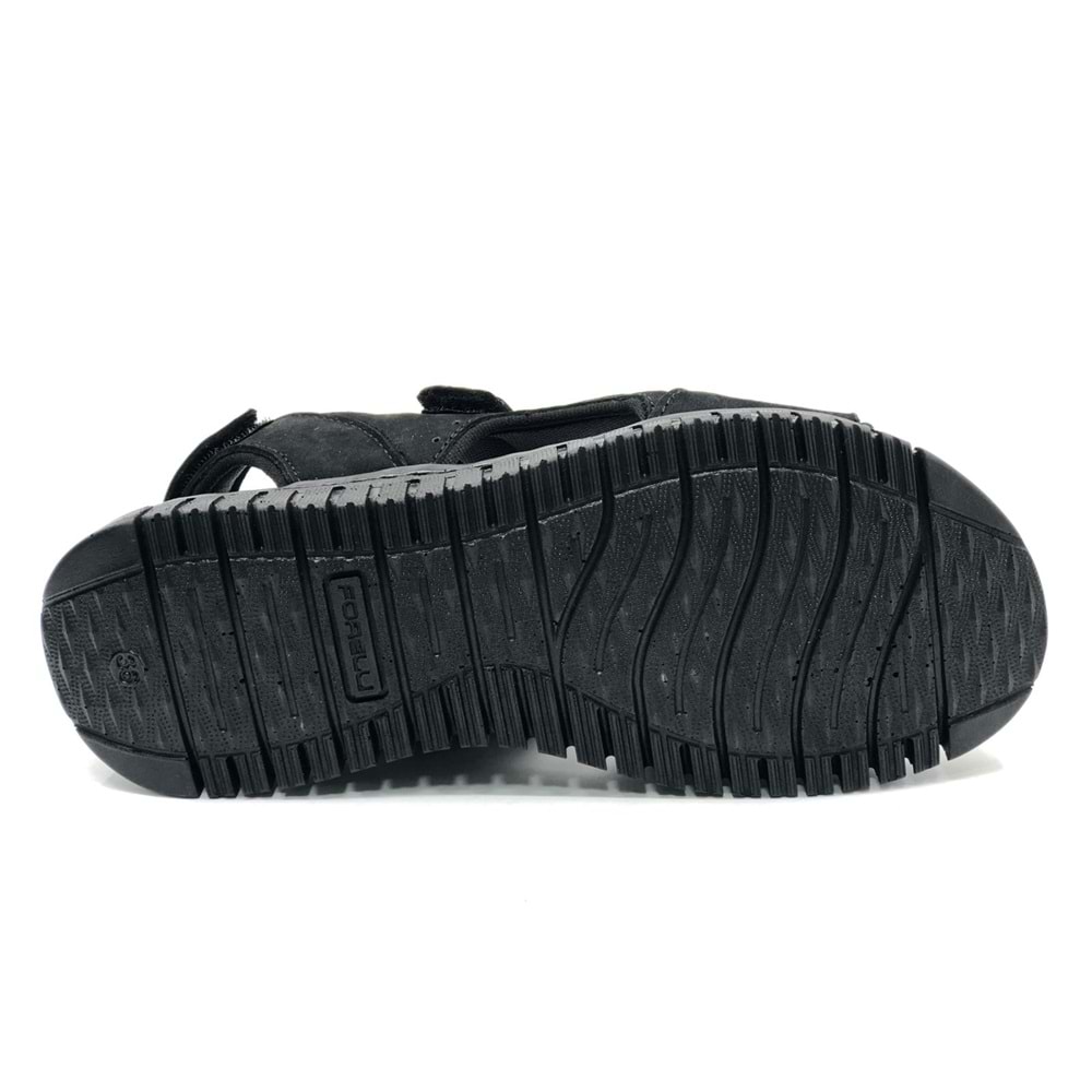 Forelli Paprika Hakiki Deri Comfort Ortopedik Kadın Sandalet