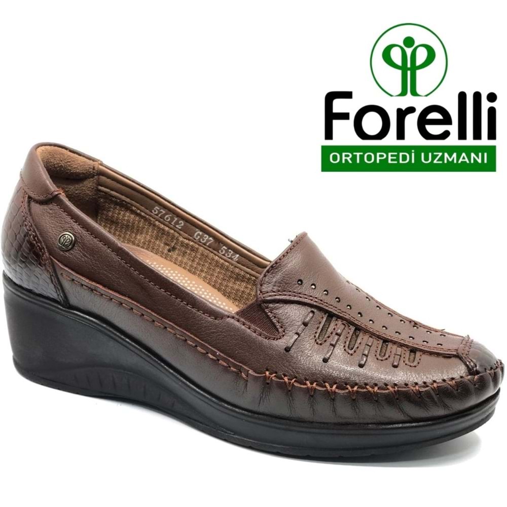 Forelli Sahra Hakiki Deri Ortopedik Comfort Kadın Casual Ayakkabı