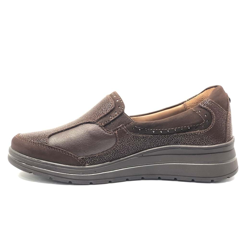 Forelli Faye Hakiki Deri Ortopedik Comfort Kadın Casual Ayakkabı