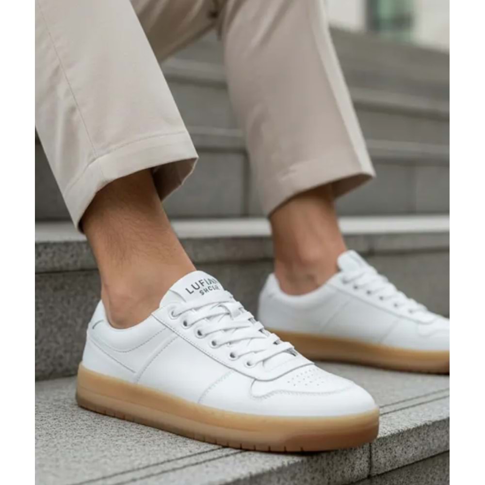 Lufian 111230257 Omar Sneaker Erkek Deri Ayakkabı