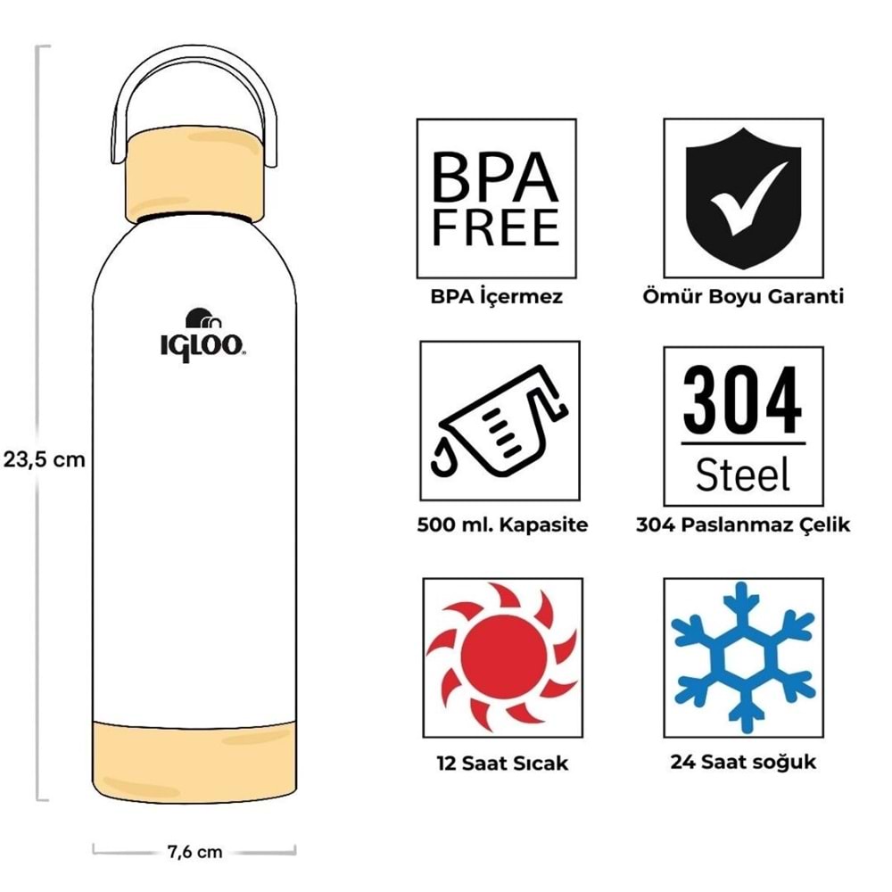 Igloo Hydrate Pro Botte 500ml Termos Matara