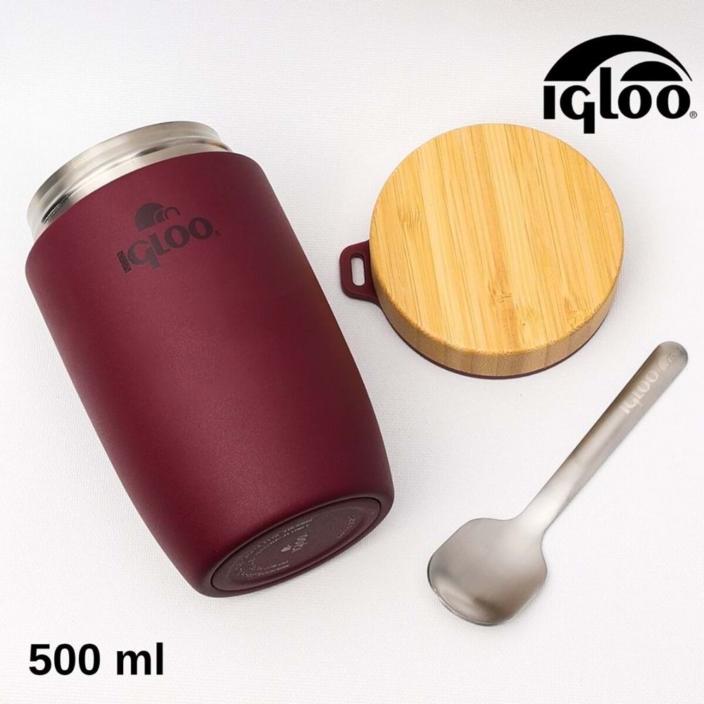 Igloo Bamboo Food Jar 500ml Yemek Termosu Matara