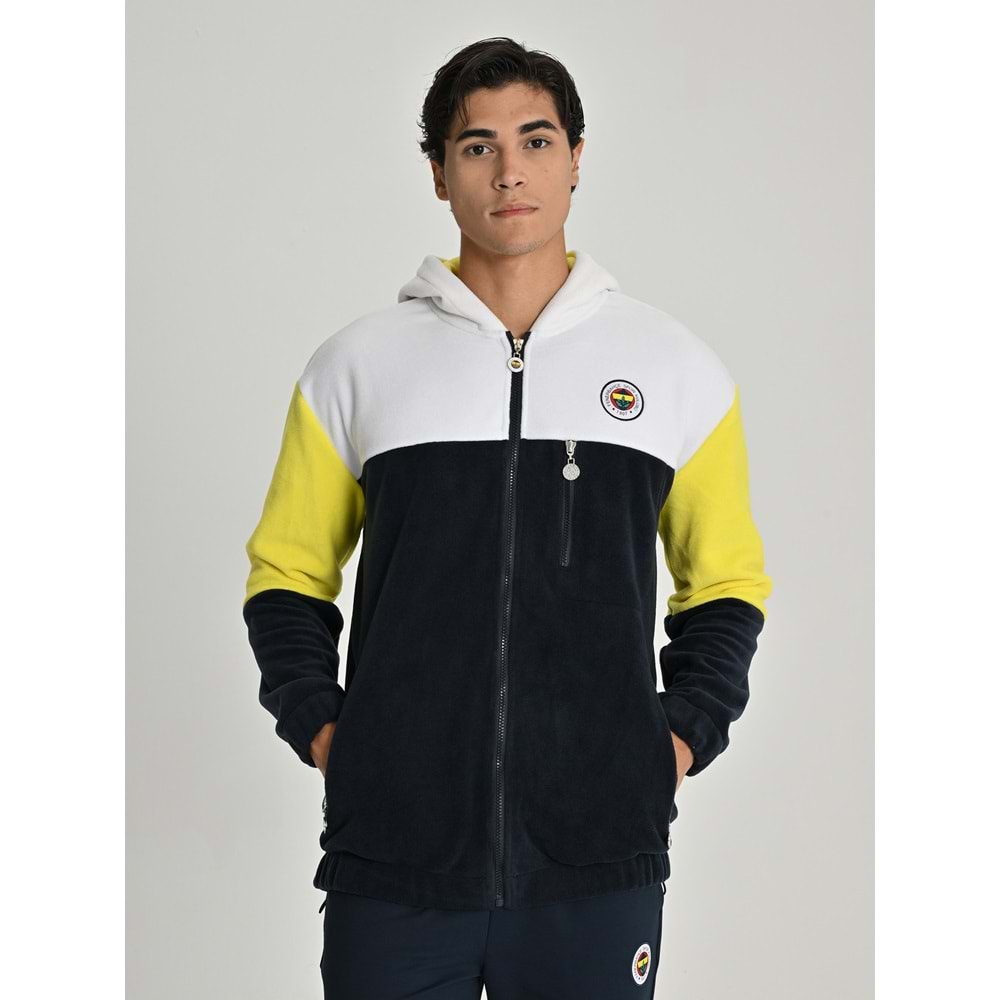 Fenerbahçe S.K. 25/26 Tribün Üç Renkli Polar Erkek Sweatshirt