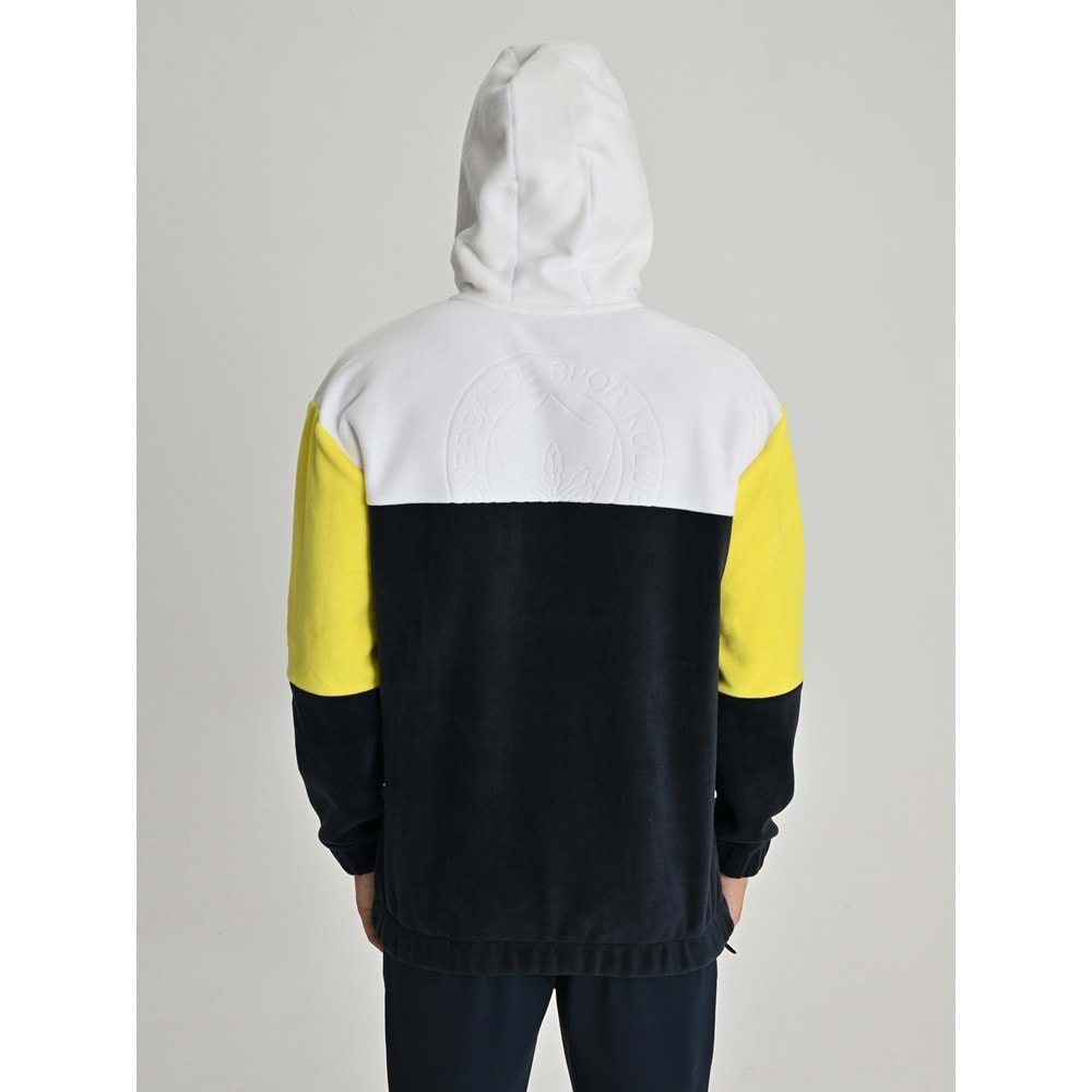 Fenerbahçe S.K. 25/26 Tribün Üç Renkli Polar Erkek Sweatshirt