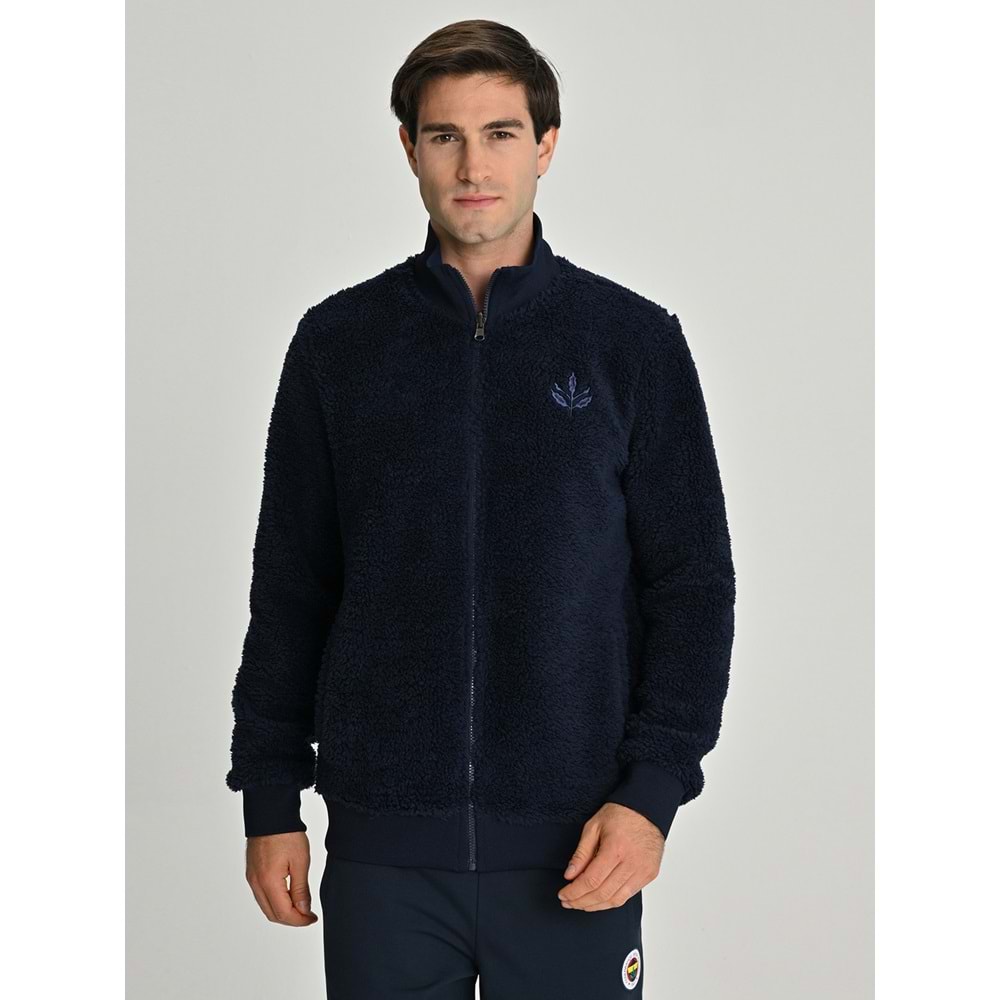 Fenerbahçe S.K. 25/26 Tribün Çubuklu Çift Taraflı Erkek Peluş Ceket