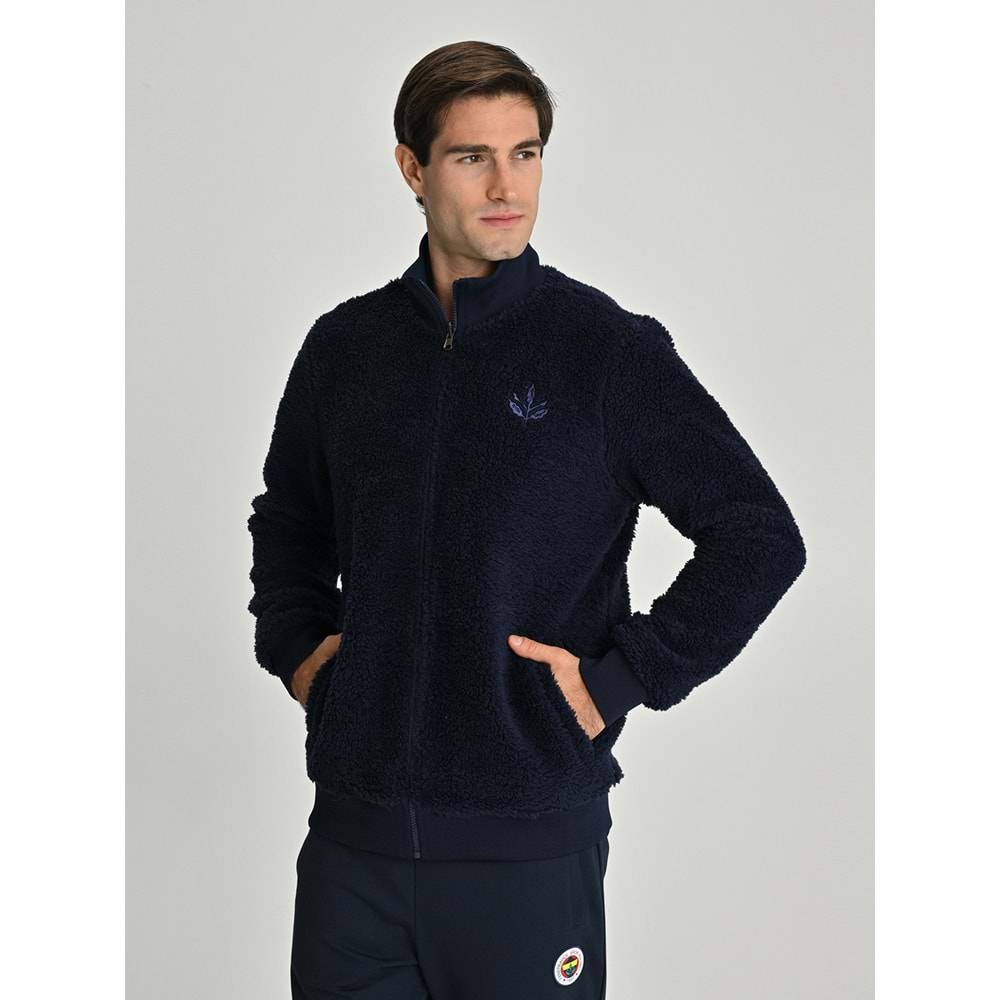 Fenerbahçe S.K. 25/26 Tribün Çubuklu Çift Taraflı Erkek Peluş Ceket