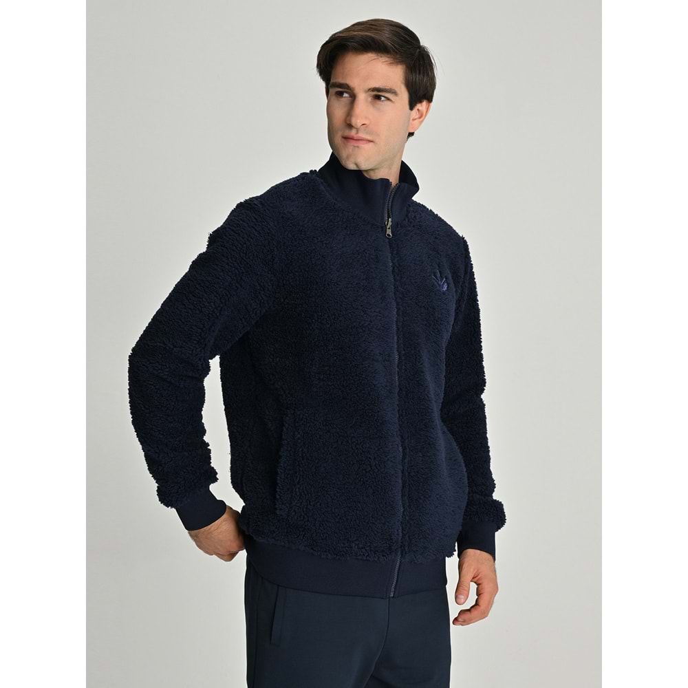 Fenerbahçe S.K. 25/26 Tribün Çubuklu Çift Taraflı Erkek Peluş Ceket