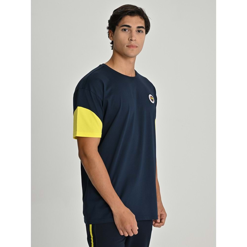 Fenerbahçe S.K. 25/26 Sezon Tribün Mesh Baskılı Oversize Fit Tişört Tribün Forması