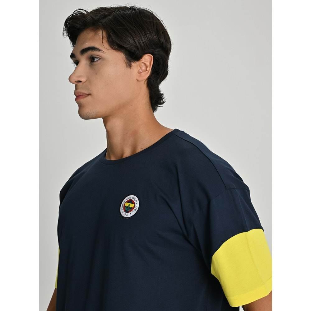 Fenerbahçe S.K. 25/26 Sezon Tribün Mesh Baskılı Oversize Fit Tişört Tribün Forması