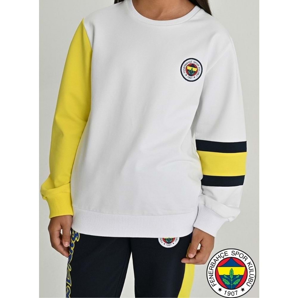 Fenerbahçe S.K. 25/26 Tribün 6 Renk Logolu Çocuk Sweatshirt
