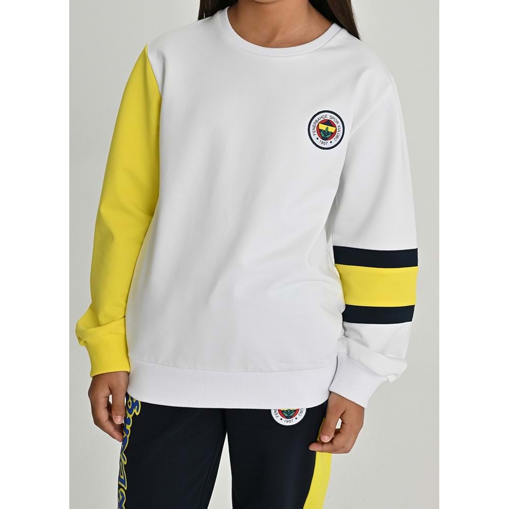 Fenerbahçe S.K. 25/26 Tribün 6 Renk Logolu Çocuk Sweatshirt