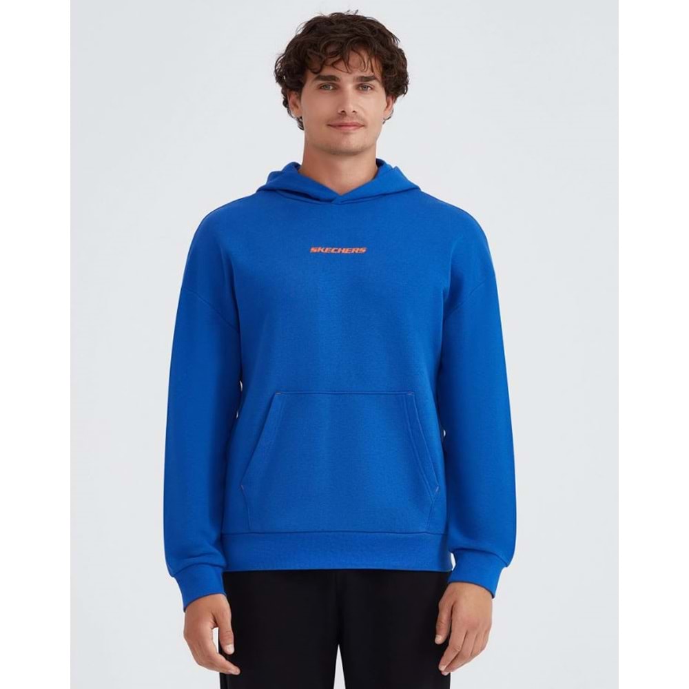 Skechers M Essential Hoodie Sweatshirt S232438-403 Kapüşonlu Erkek Sweatshirt