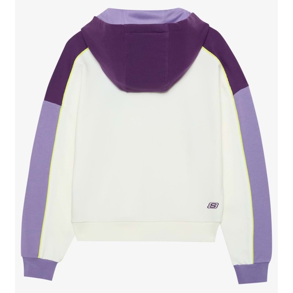Skechers W LW Fleece Hoodie Sweatshirt S242096-102 Kadın Kapüşonlu Sweatshirt