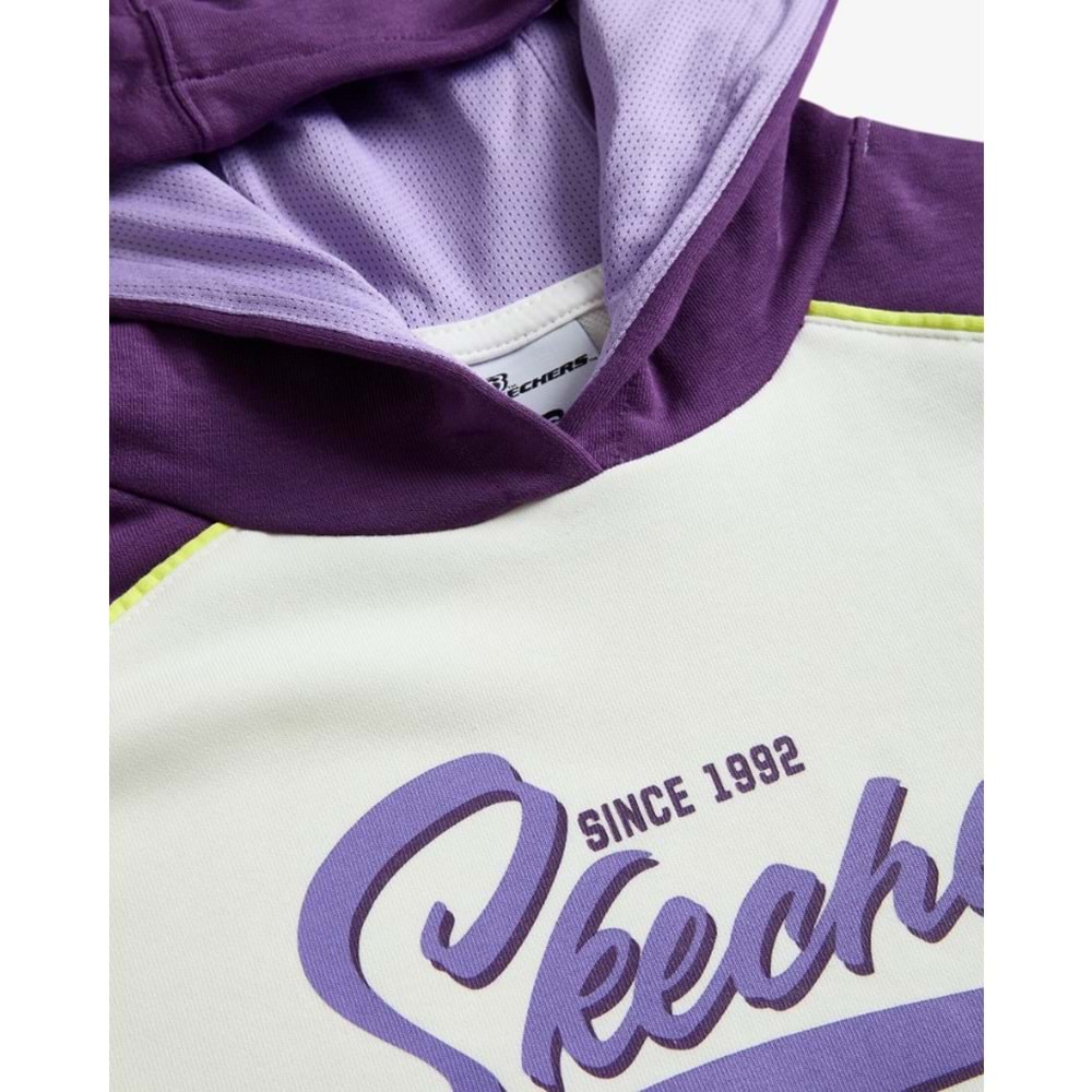 Skechers W LW Fleece Hoodie Sweatshirt S242096-102 Kadın Kapüşonlu Sweatshirt