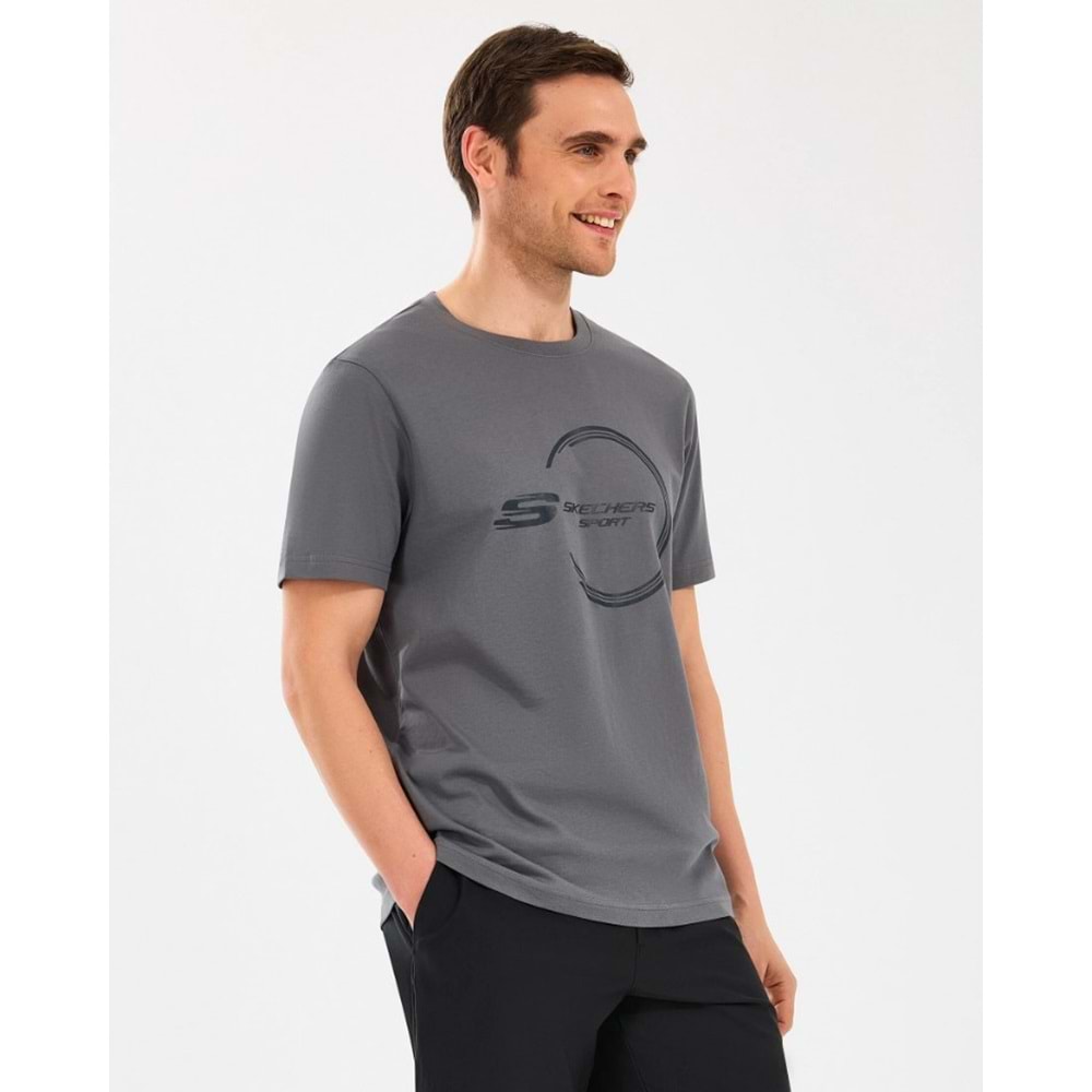 Skechers M Lightweight Graphic Tee T-Shirt S2510161-003 Erkek Tişort