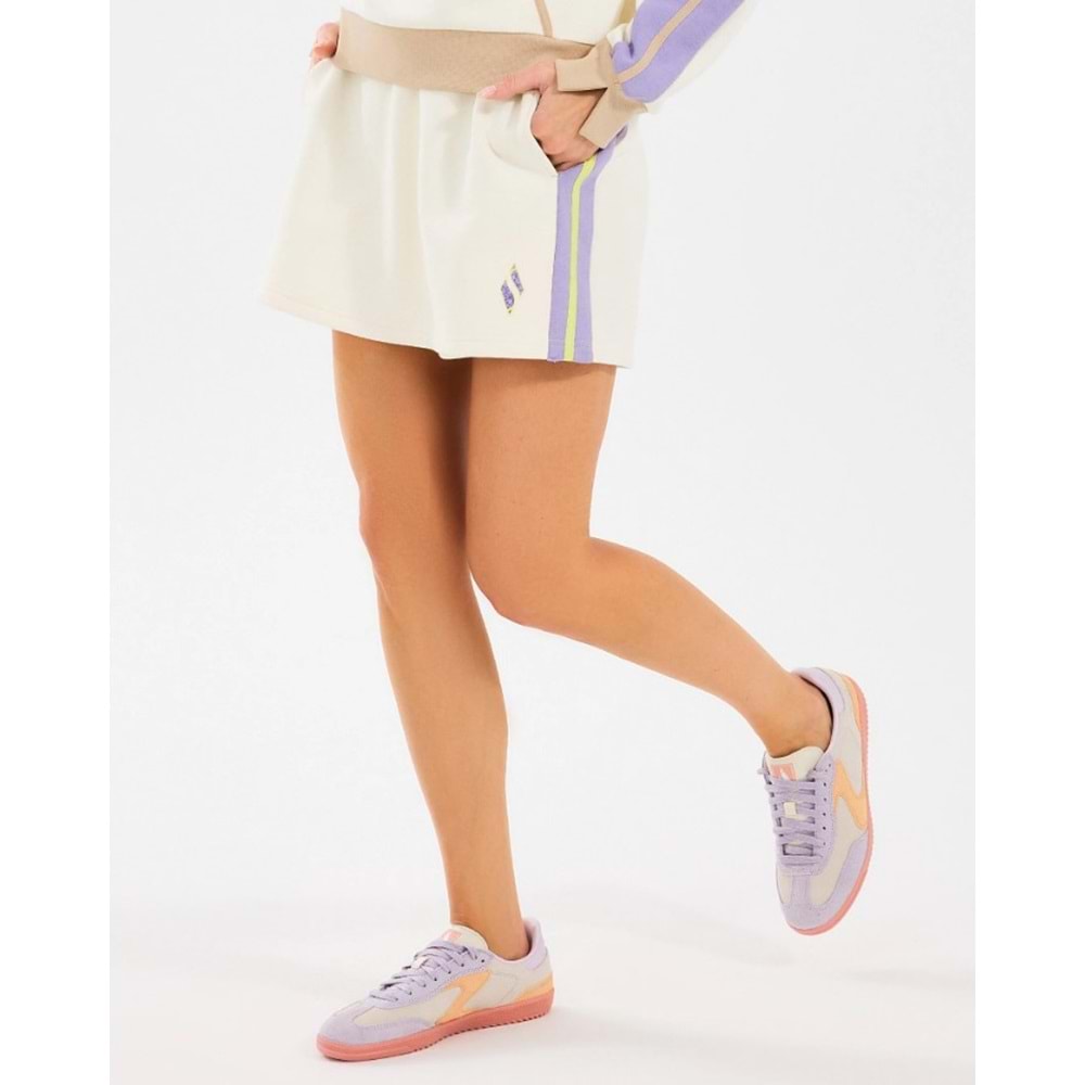 Skechers W Diagonal Lw Fleece Sweat Short S2510049-102 Şort Etek Kadın Etek