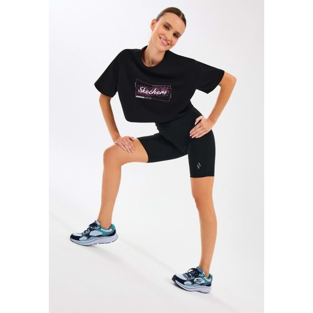 Skechers W Crop Fit Graphic Tee T-Shirt S2510144-001 Kadın Tişört