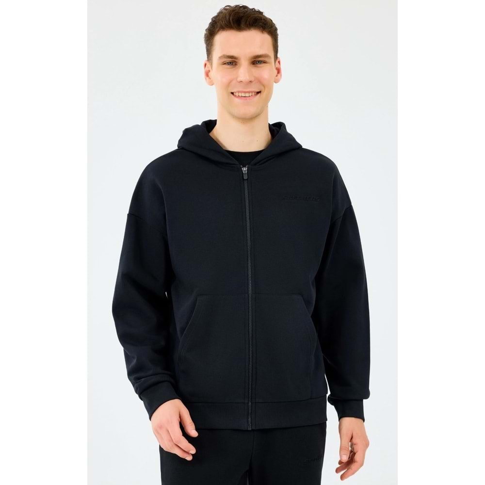Skechers S2610014-3817 M Essential Full Zip Hoodie Sweatshirt Erkek Kapüşonlu Sweatshirt