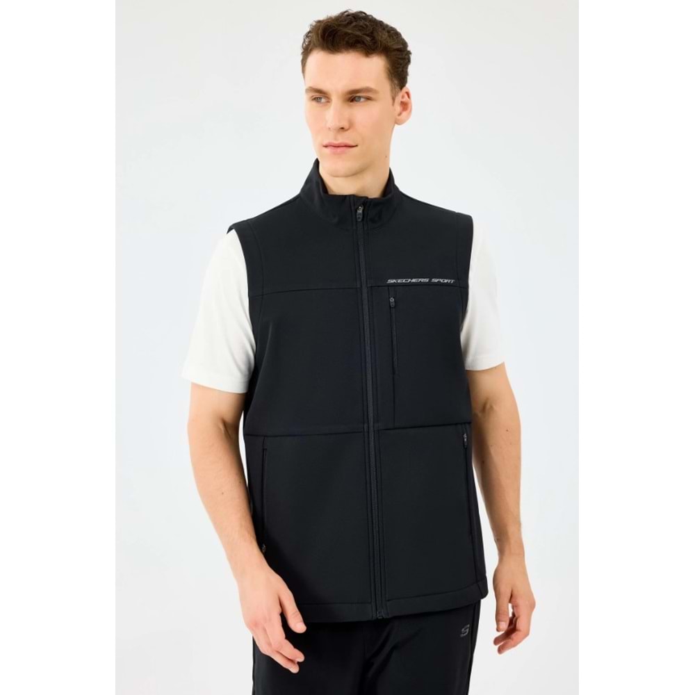 Skechers M Fitted Turtle Neck Softshell Vest S2520220-3817 Erkek Yelek