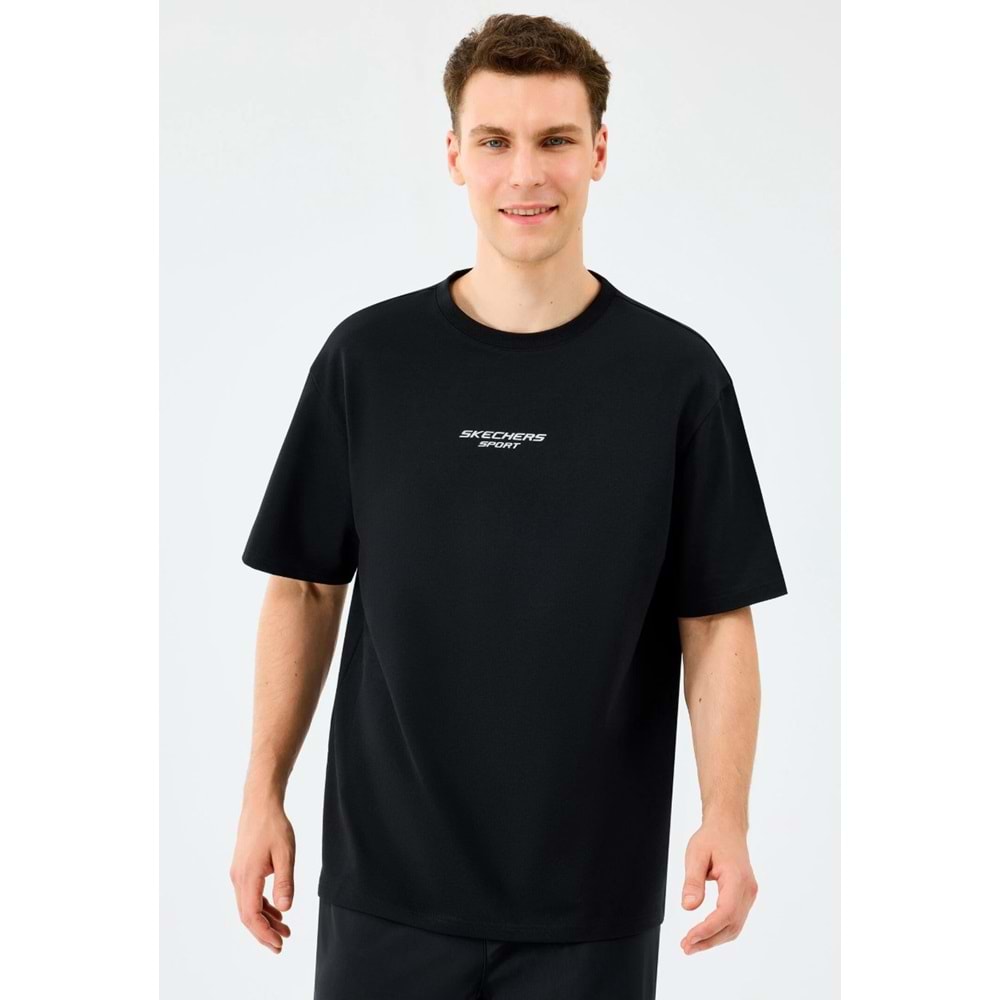 Skechers S231094-3817 M Graphic Tee Reflect Logo Oversize T-Shirt Erkek Tişort