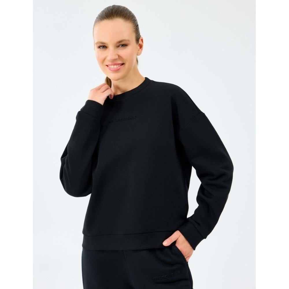 Skechers W Essential Crewneck Sweatshirt S2610011-3817 Sweatshirt Kadın Sweatshirt