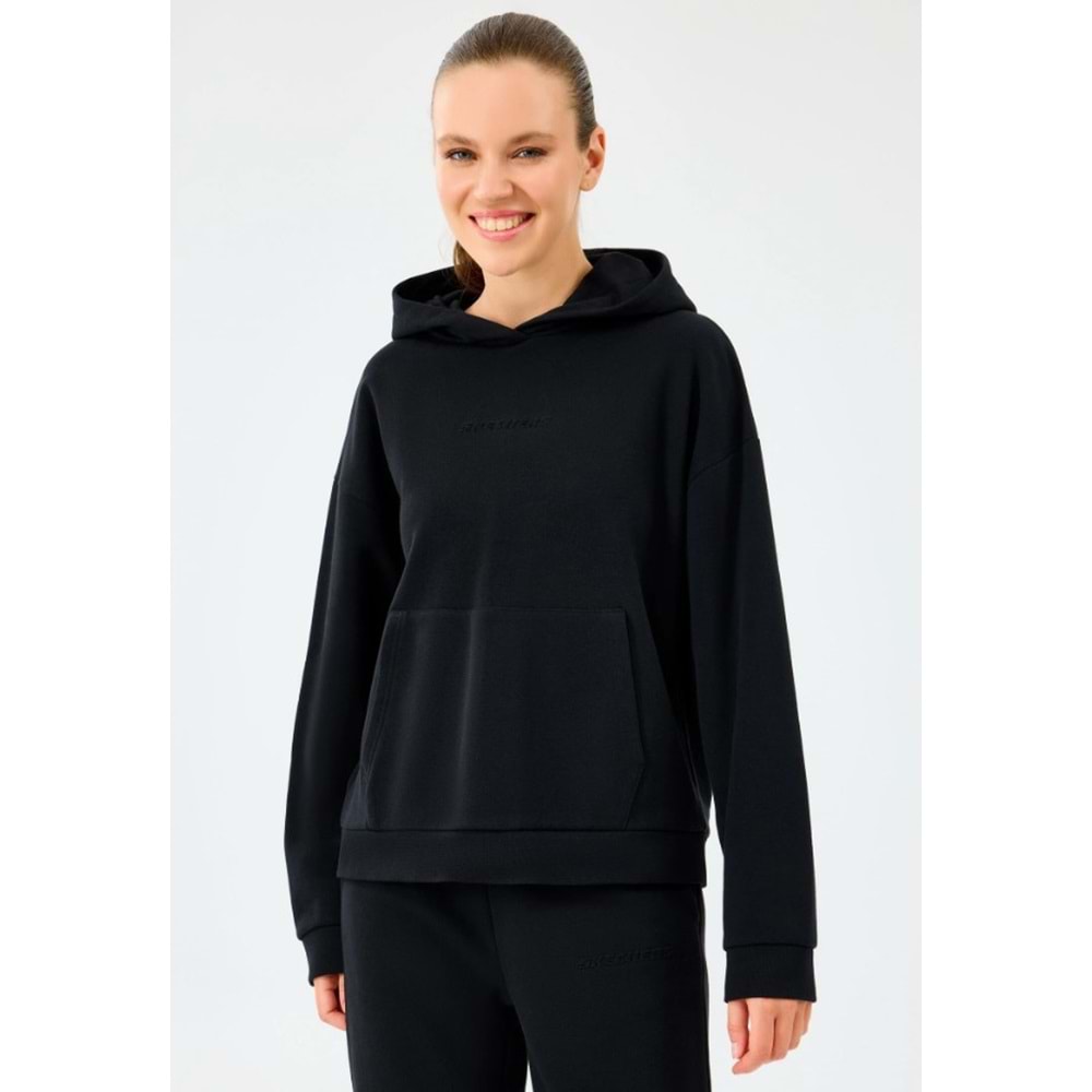 Skechers W Essential Hoodie Sweatshirt S2610013-3817 Kadın Kapüşonlu Sweatshirt