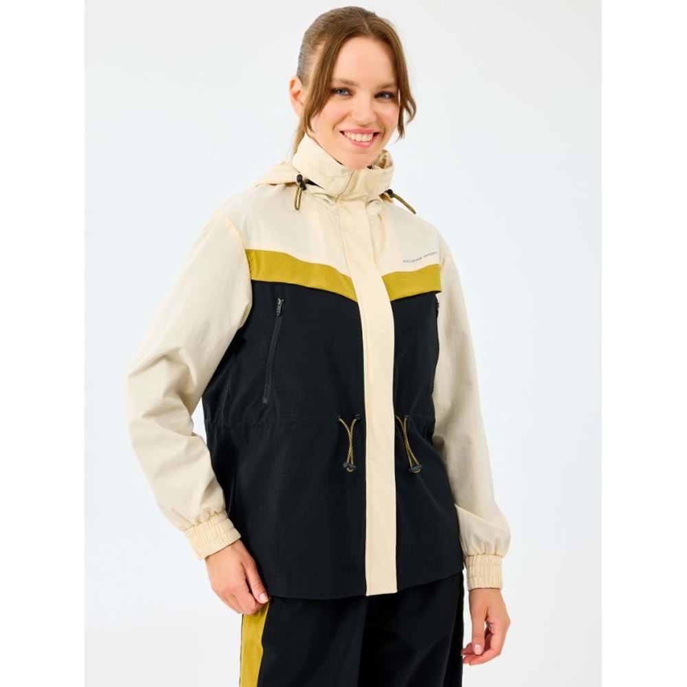 Skechers W Adjustable Waisted Full Zip Micro Jacket S2520208-1983 Kadın Yağmurluk İnce Mont Kadın Mont