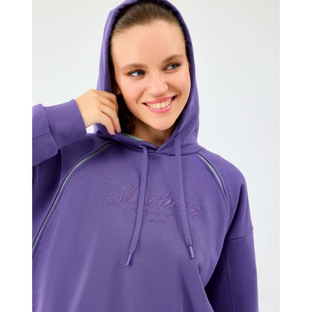 Skechers W Hoodie Sweatshirt S2520228-0277 Kadın Kapüşonlu Sweatshirt
