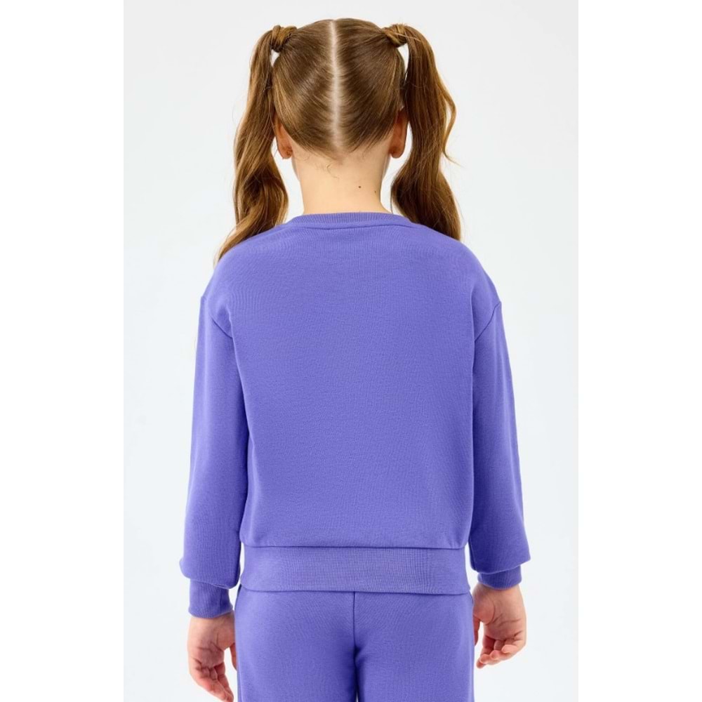 Skechers SK2520080-3996 Lw Fleece Crewneck Kız Çocuk Sweatshirt