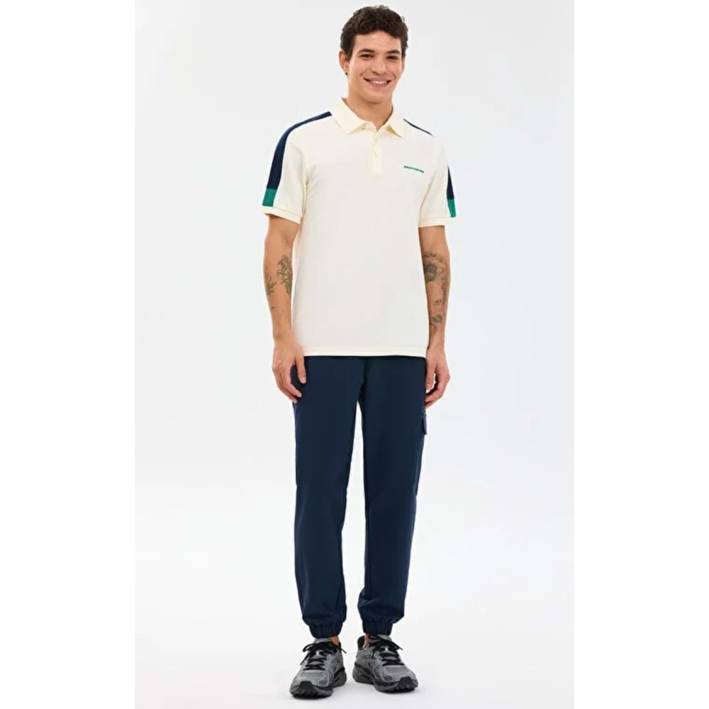 Skechers S221047-1208 M Color Block Detail Polo Yaka T-Shirt Erkek Tişort