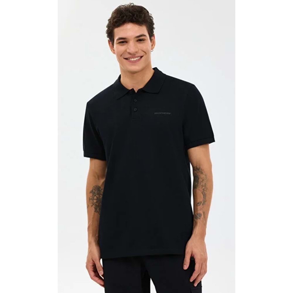 Skechers S211800-3817 M Short Sleeve Polo Yaka T-Shirt Erkek Tişort